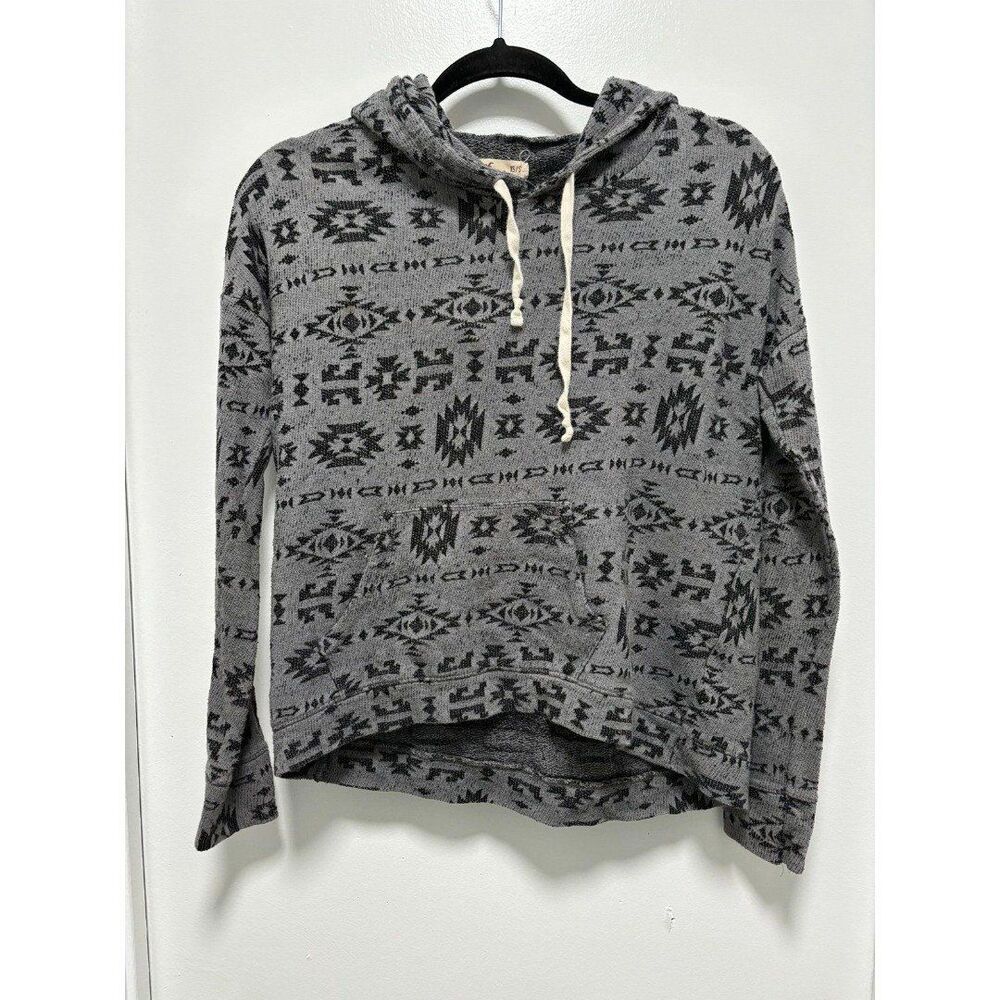 XS Black and Grey Hollister Hoodie